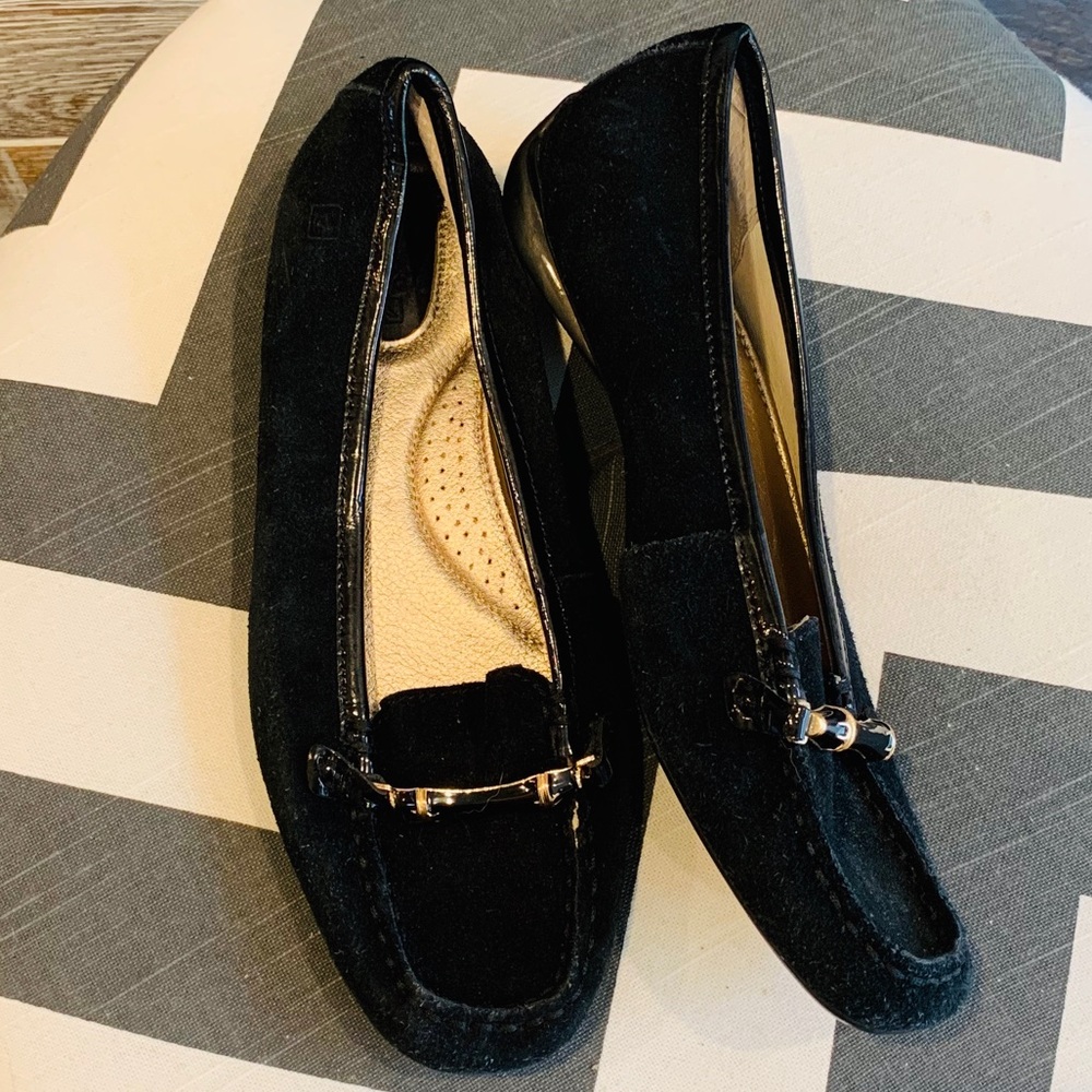 ⬇️$155 Sperry suede driving loafer bamboo buckle